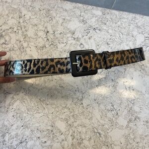 Another lIne inc. leopard print‎ belt